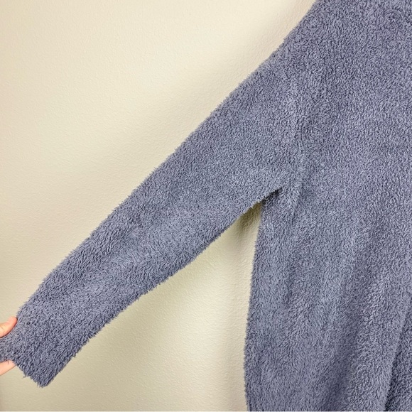 Barefoot Dreams Women’s Medium Cozy Chic Knit Open Front Cardigan Sweater Purple - Picture 15 of 16